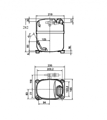 Compresor frigorific Tecumseh CAJ 4513Y